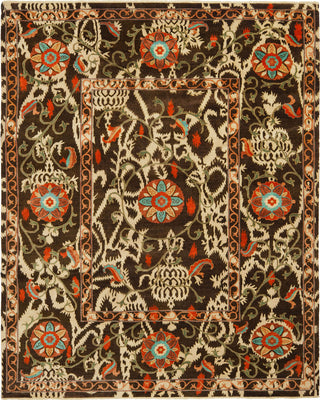 Safavieh Oushak OSH422 Dark Brown/Multi Area Rug Main