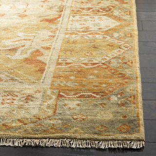 Safavieh Oushak OSH561 Gold/Brown Area Rug Detail