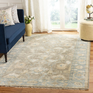 Safavieh Oushak OSH562 Brown/Blue Area Rug Room Scene Feature