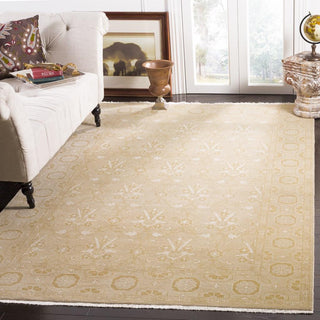 Safavieh Oushak OSH832 Gold Area Rug Room Scene Feature