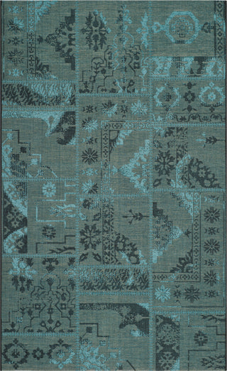 Safavieh Palazzo PAL121 Black/Turquoise Area Rug 