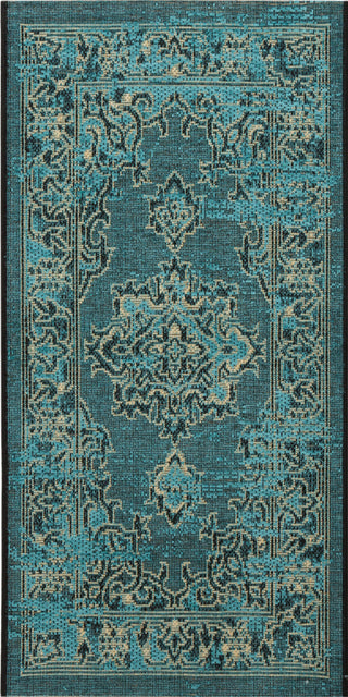 Safavieh Palazzo PAL124 Turquoise/Black Area Rug main image