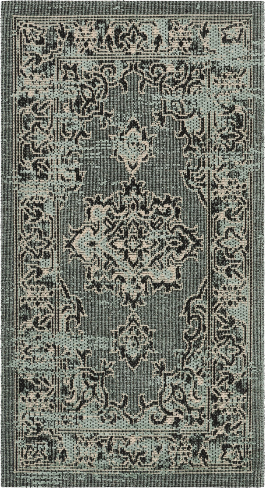 Safavieh Palazzo PAL124 Light Green/Black Area Rug – Incredible