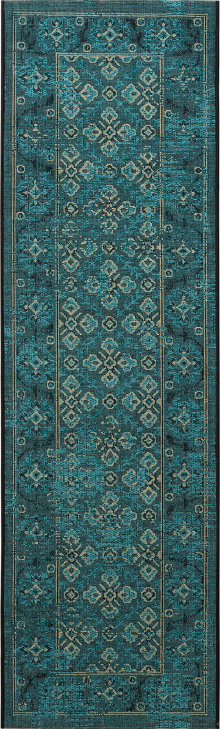 Safavieh Palazzo PAL130 Turquoise/Cream Area Rug 