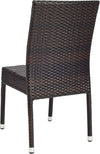 Safavieh Newbury Wicker Chair Black/Brown Furniture 