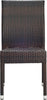 Safavieh Newbury Wicker Chair Black/Brown Furniture main image