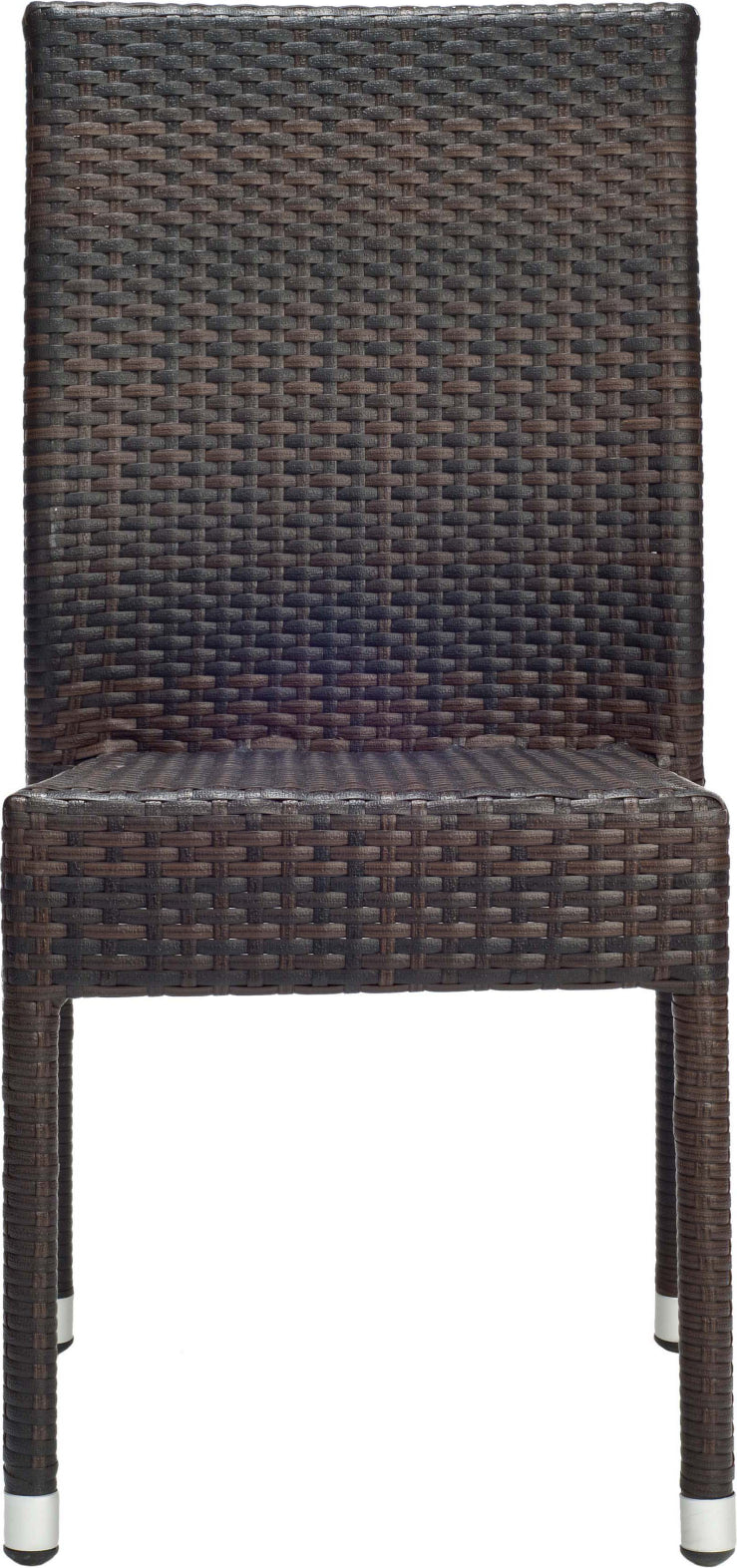 Safavieh Newbury Wicker Chair Black/Brown Furniture main image