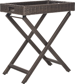 Safavieh Bardia Tray Table Brown Furniture 