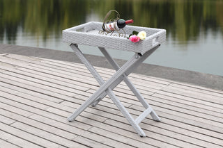 Safavieh Bardia Folding Tray Table Grey Furniture 