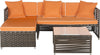 Safavieh Likoma Wicker 3 Pc Outdoor Set Brown/Orange/White Furniture Main