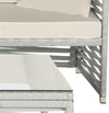 Safavieh Likoma Wicker 3 Pc Outdoor Set Grey/Beige/White Furniture 