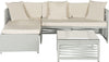 Safavieh Likoma Wicker 3 Pc Outdoor Set Grey/Beige/White Furniture Main
