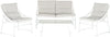 Safavieh Berkane 4 Pc Outdoor Set White/Grey Furniture main image