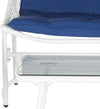 Safavieh Berkane 4 Pc Outdoor Set White/Navy Furniture 