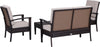 Safavieh Myers 4 Pc Outdoor Set Brown/Sand Furniture 