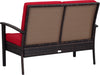 Safavieh Myers 4 Pc Outdoor Set Brown/Red Furniture 