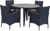 Safavieh Cooley 5 Pc Outdoor Set Titanium/Sand Furniture 