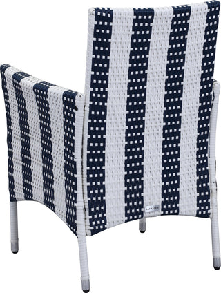 Safavieh Cooley 5 Pc Outdoor Set Navy/White Furniture 