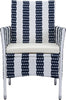 Safavieh Cooley 5 Pc Outdoor Set Navy/White Furniture main image