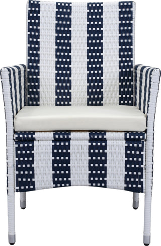 Safavieh Cooley 5 Pc Outdoor Set Navy/White Furniture main image