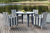Safavieh Cooley 5 Pc Outdoor Set Navy/White  Feature