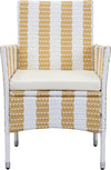 Safavieh Frazier 5 Pc Outdoor Set Gold/White Furniture main image