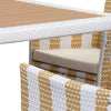 Safavieh Frazier 5 Pc Outdoor Set Gold/White Furniture 