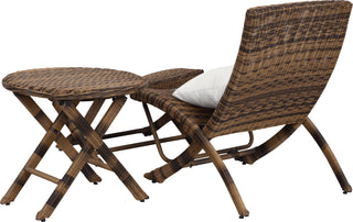 Safavieh Perkins 3 Pc Outdoor Set Brown Furniture 