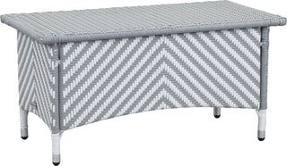 Safavieh Figueroa 4 Pc Outdoor Set Grey/White Furniture 