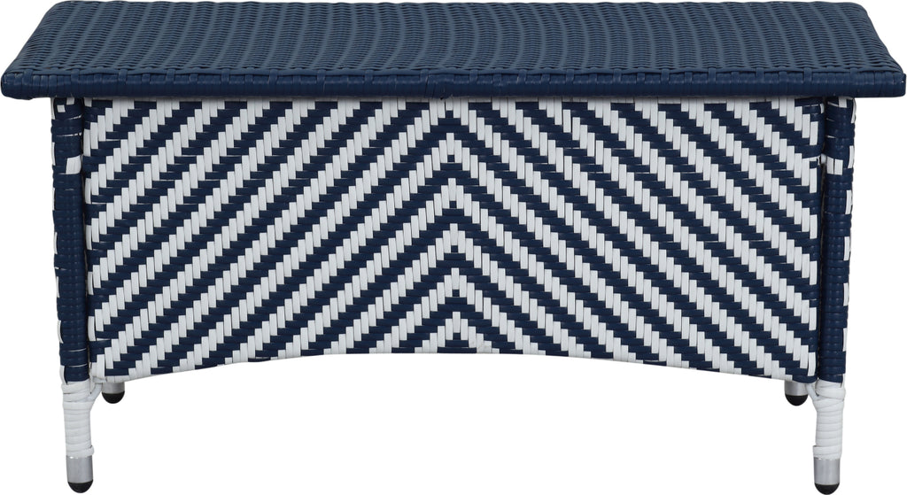 Safavieh Figueroa 4 Pc Outdoor Set Navy/White Furniture main image