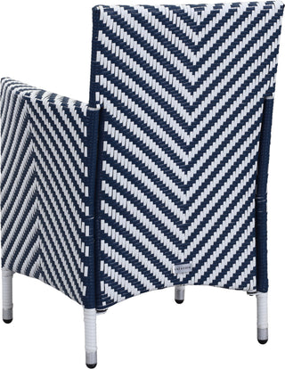 Safavieh Figueroa 4 Pc Outdoor Set Navy/White Furniture 