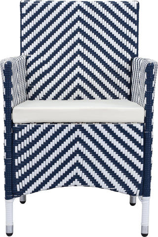 Safavieh Figueroa 4 Pc Outdoor Set Navy/White Furniture Main