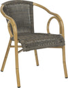 Safavieh Dagny Arm Chair Chocolate/Light Brown Furniture 