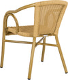 Safavieh Dagny Stacking Arm Chair Natural/Light Brown Furniture 