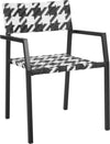 Safavieh Halden Arm Chair White/Black Furniture 