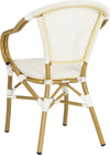 Safavieh Karine Stacking Arm Chair Beige Furniture 
