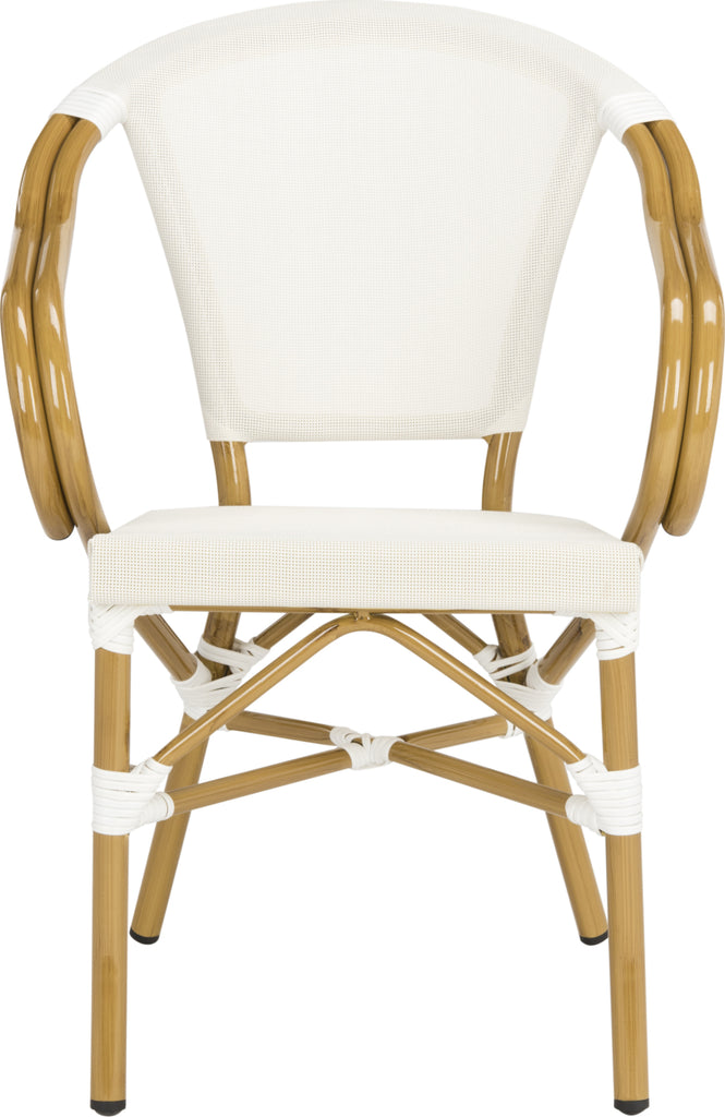 Safavieh Karine Stacking Arm Chair Beige Furniture main image