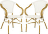 Safavieh Karine Stacking Arm Chair Beige Furniture 