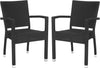 Safavieh Kelda Stacking Arm Chair Black Furniture 