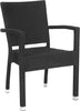 Safavieh Kelda Stacking Arm Chair Black Furniture 