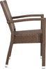 Safavieh Kelda Stacking Arm Chair Brown Furniture 