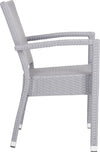 Safavieh Kelda Stacking Arm Chair Grey Furniture 