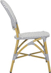 Safavieh Lisbeth French Bistro Stacking Side Chair Grey/White Furniture 