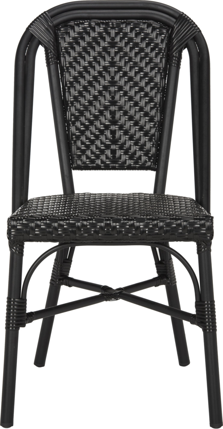Safavieh Daria Stacking Side Chair Black Furniture main image