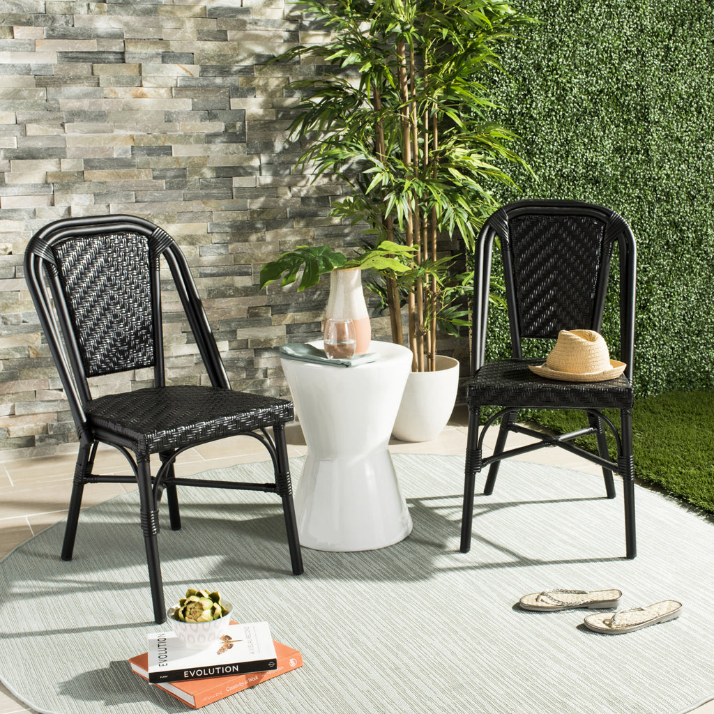 Safavieh Daria Stacking Side Chair Black  Feature