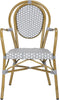Safavieh Rosen French Bistro Stacking Arm Chair Grey/White main image