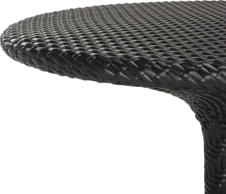 Safavieh Bilson Rattan Bistro Table Black Furniture 