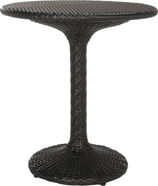 Safavieh Bilson Rattan Bistro Table Black Furniture main image