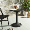Safavieh Bilson Rattan Bistro Table Black Furniture  Feature