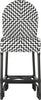 Safavieh Shea Indoor-Outdoor Counter Stool Black/White Furniture main image